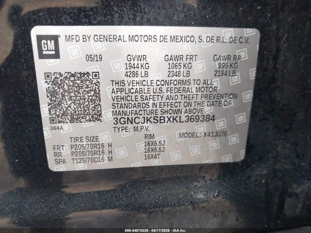 2019 CHEVROLET TRAX LS 9