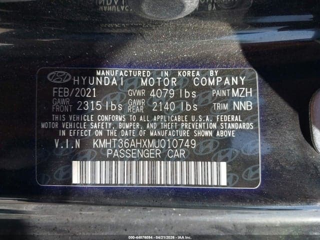 2021 HYUNDAI VELOSTER N 9