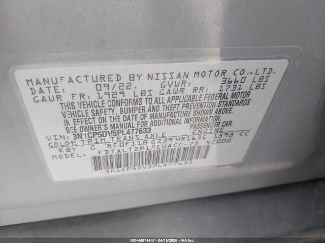 2023 NISSAN KICKS SR XTRONIC CVT 9