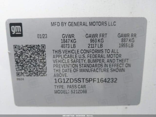 2023 CHEVROLET MALIBU FWD 1LT 9