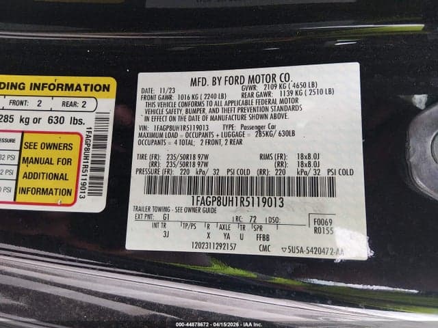 2024 FORD MUSTANG ECOBOOST PREMIUM 9