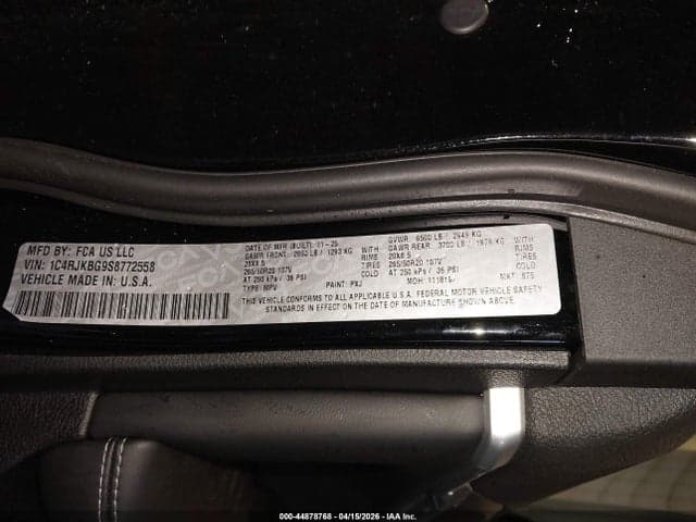 2025 JEEP GRAND CHEROKEE L LIMITED 4X4 9