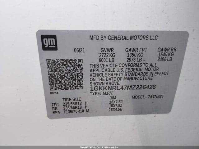 2021 GMC ACADIA SLE 9