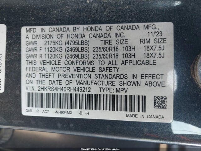 2024 HONDA CR-V EX AWD 9