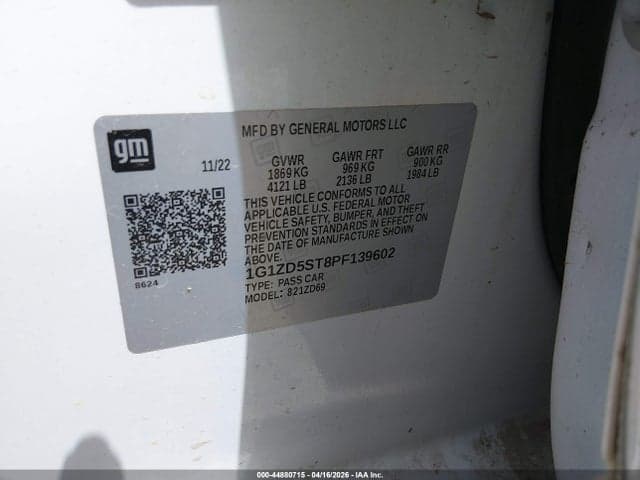 2023 CHEVROLET MALIBU FWD 1LT 9