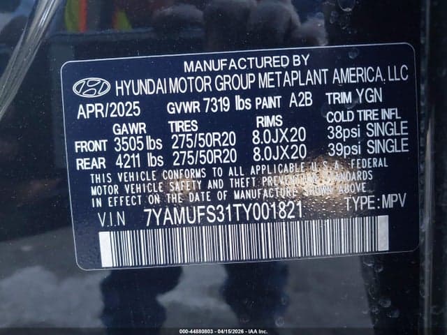 2026 HYUNDAI IONIQ 9 SEL 9