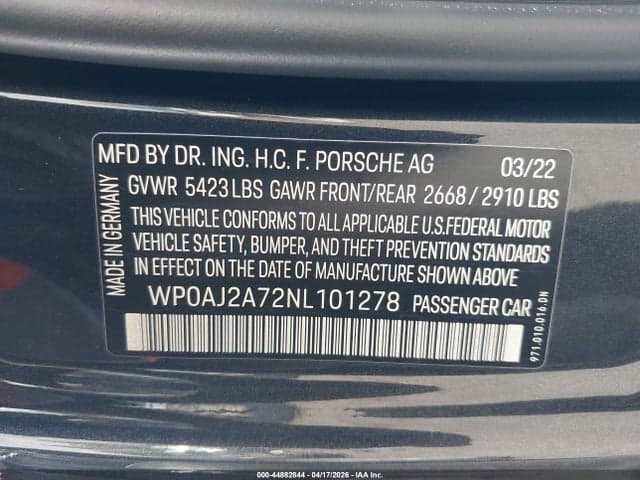 2022 PORSCHE PANAMERA 4/4 9