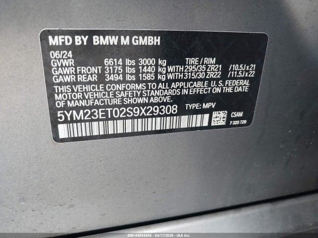 2025 BMW X6 M 9