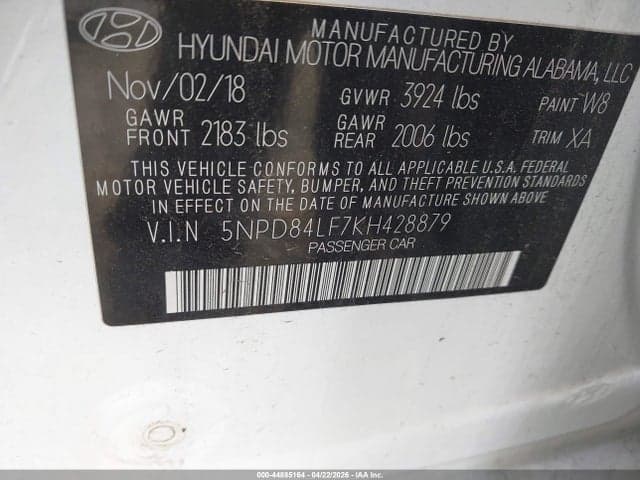 2019 HYUNDAI ELANTRA SEL 9