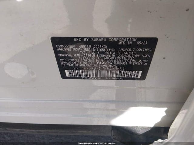 2023 SUBARU FORESTER PREMIUM 9