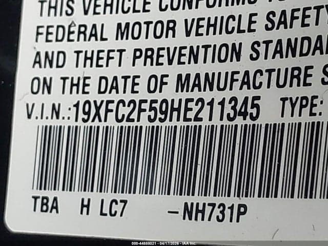 2017 HONDA CIVIC LX 9