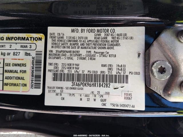 2017 FORD FUSION TITANIUM 9