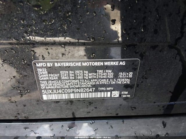 2023 BMW X5 M50I 9
