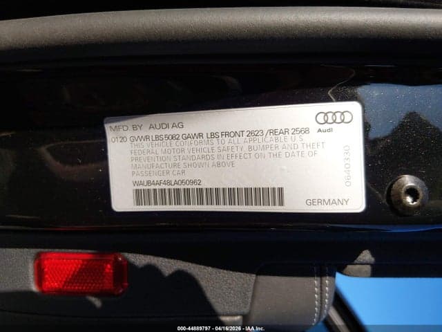 2020 AUDI S4 PREMIUM PLUS TFSI QUATTRO TIPTRONIC 9