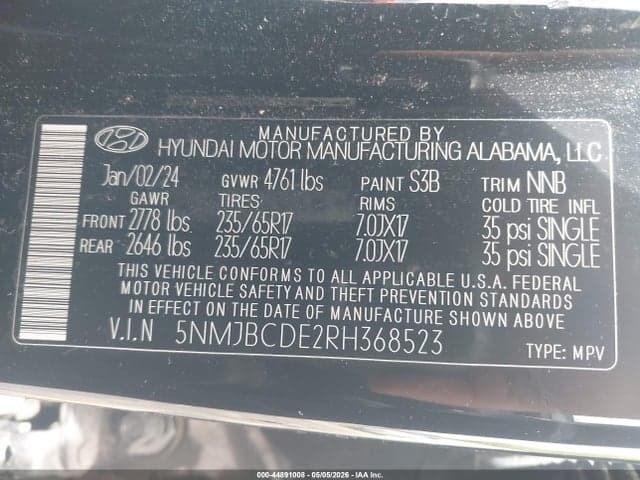 2024 HYUNDAI TUCSON SEL 9