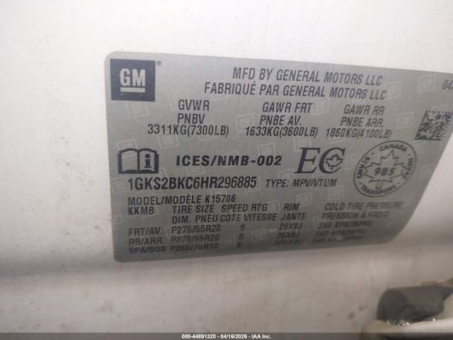 2017 GMC YUKON SLT 9