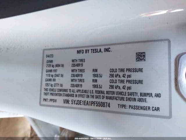 2023 TESLA MODEL 3 REAR-WHEEL DRIVE 9