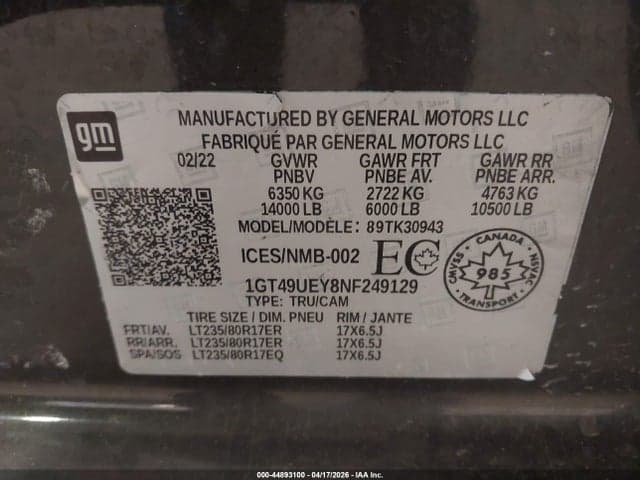 2022 GMC SIERRA 3500HD SLT 8