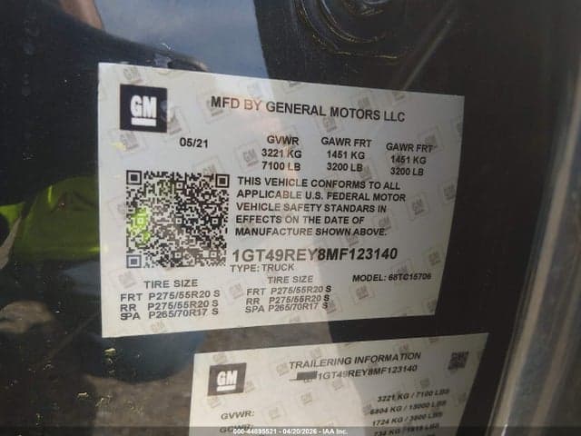 2020 GMC SIERRA 2500HD 4WD STANDARD BED DENALI 9