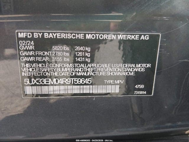 2024 BMW X7 M60I 9
