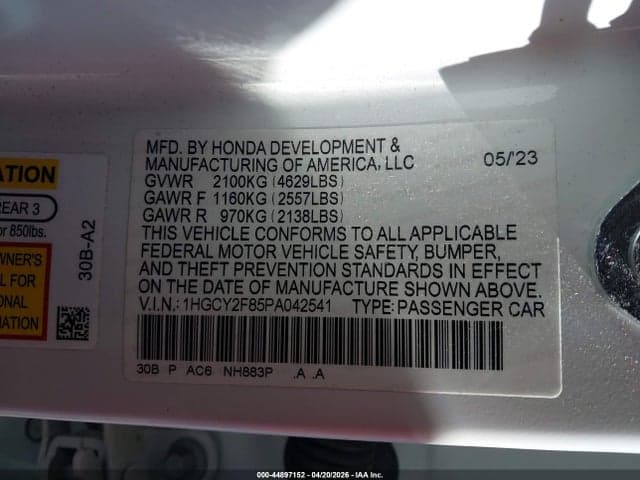 2023 HONDA ACCORD HYBRID TOURING 9