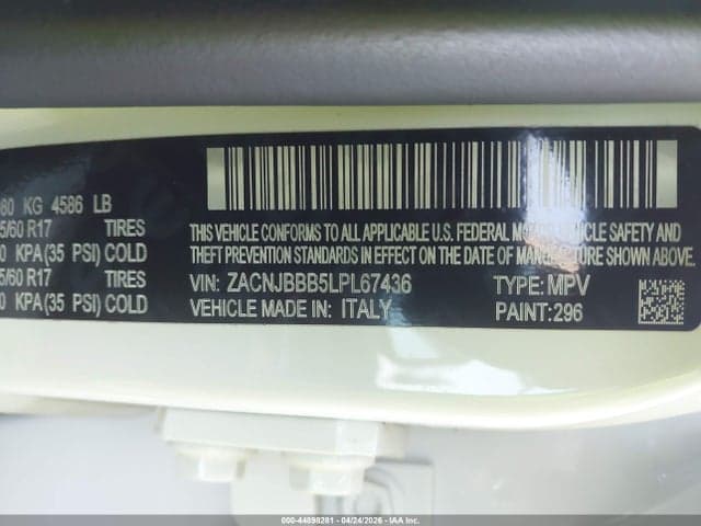 2020 JEEP RENEGADE ALTITUDE 4X4 9