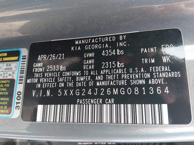 2021 KIA K5 LX 9