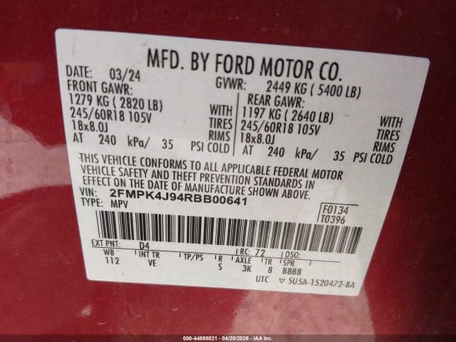 2024 FORD EDGE SEL 9