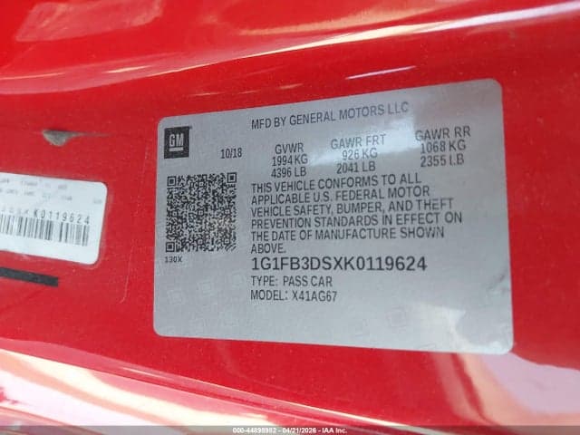 2019 CHEVROLET CAMARO 1LT 9