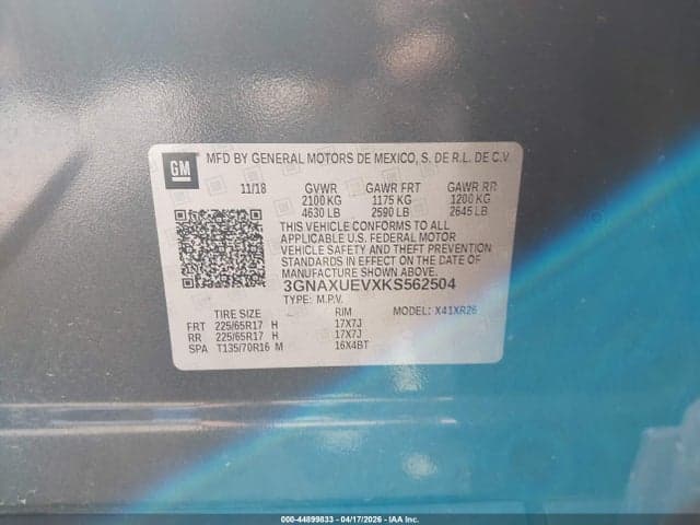 2019 CHEVROLET EQUINOX LT 9