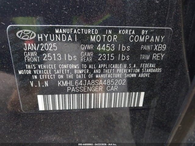 2025 HYUNDAI SONATA SEL 9
