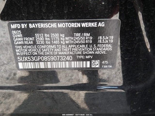 2025 BMW X3 30 XDRIVE 9
