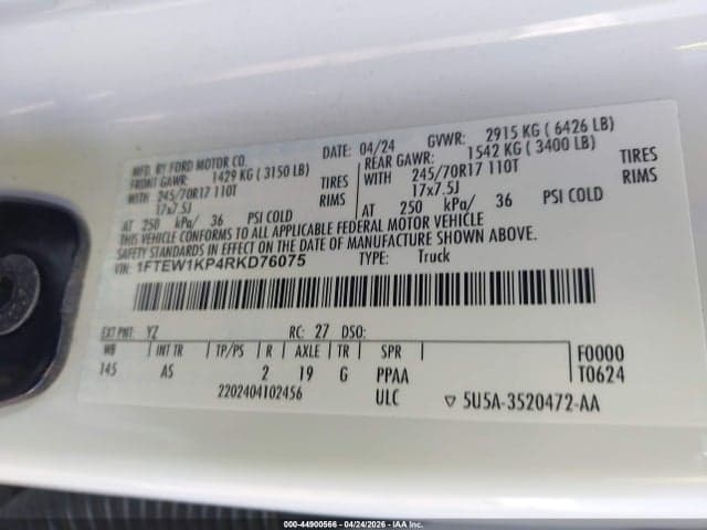 2024 FORD F-150 XL 9