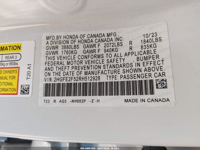 2024 HONDA CIVIC SPORT 9