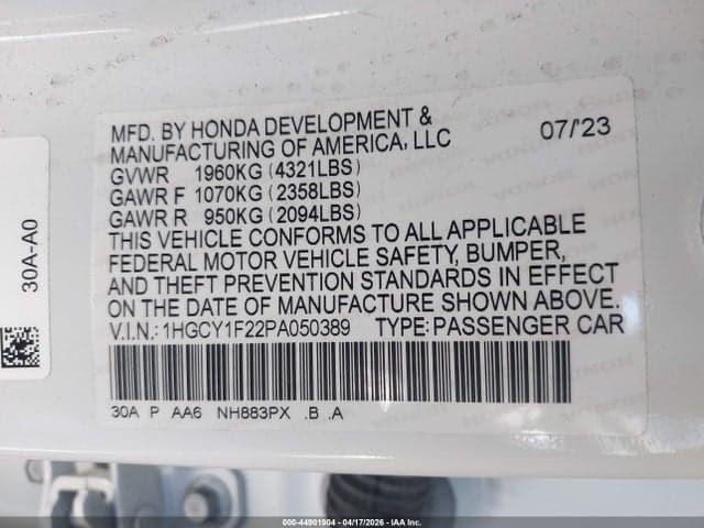 2023 HONDA ACCORD LX 9