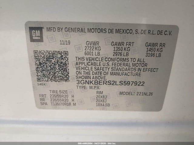 2020 CHEVROLET BLAZER FWD RS 9
