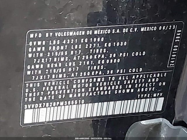 2023 VOLKSWAGEN TAOS 1.5T S 9