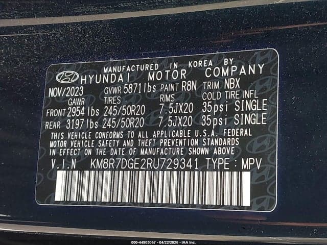 2024 HYUNDAI PALISADE CALLIGRAPHY 9