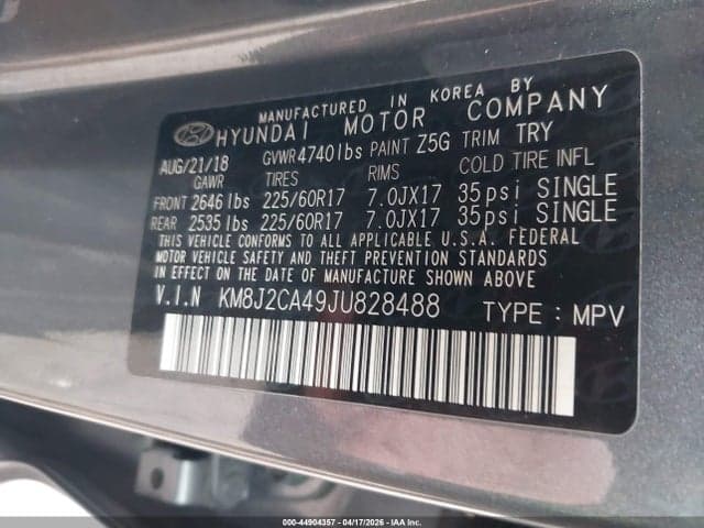 2018 HYUNDAI TUCSON SE 9