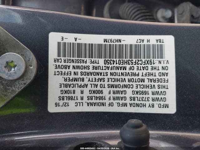2017 HONDA CIVIC LX 9