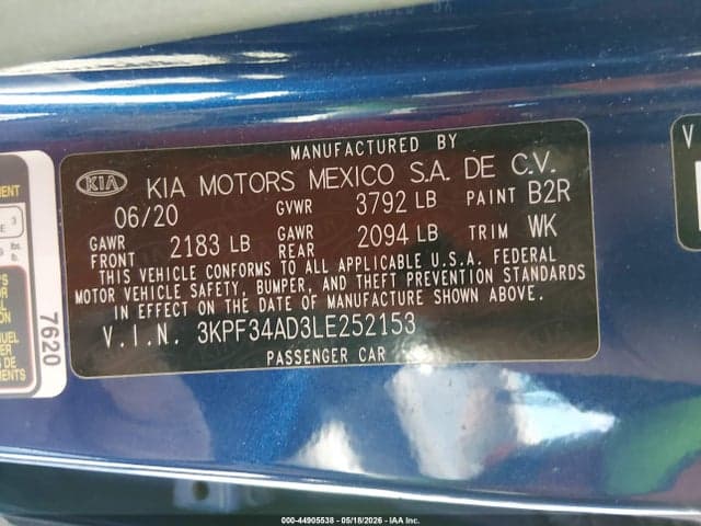 2020 KIA FORTE GT-LINE 9