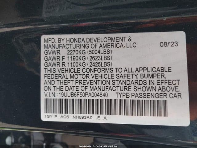 2023 ACURA TLX A-SPEC PACKAGE 9