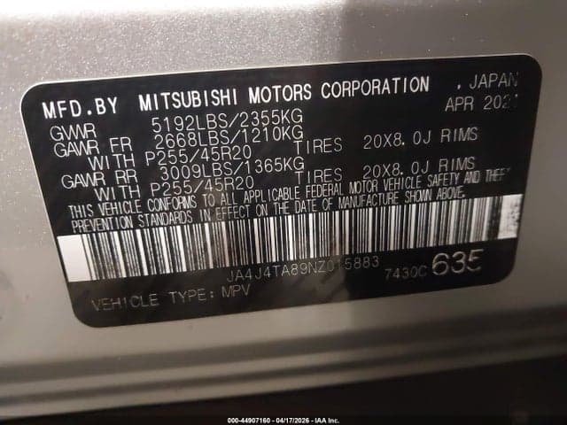 2022 MITSUBISHI OUTLANDER ES 2.5 S-AWC 9