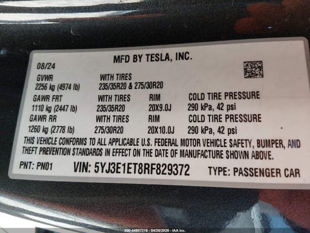 2024 TESLA MODEL 3 PERFORMANCE ALL-WHEEL DRIVE 9
