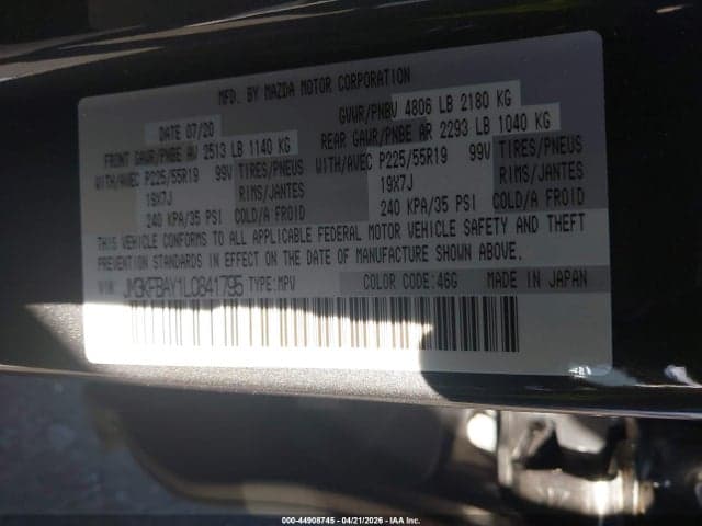 2020 MAZDA CX-5 GRAND TOURING RESERVE 9