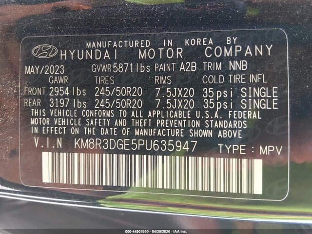 2023 HYUNDAI PALISADE XRT 9