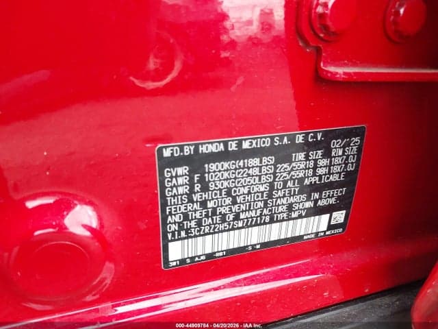 2025 HONDA HR-V AWD SPORT 9