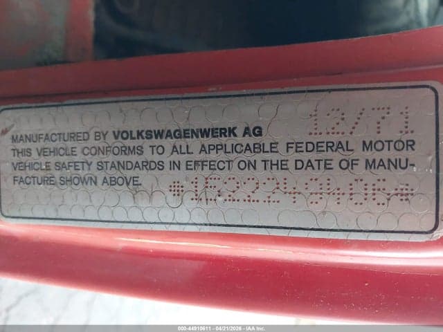 1972 VOLKSWAGEN BEETLE 9