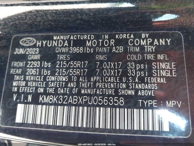 2023 HYUNDAI KONA SEL 9