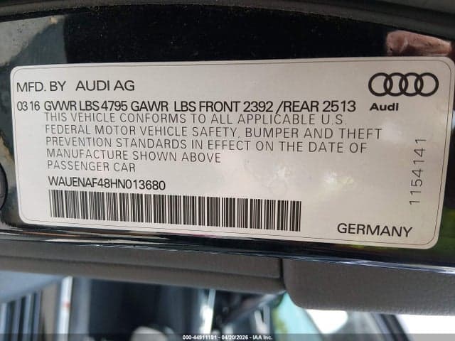 2017 AUDI A4 2.0T PREMIUM 9